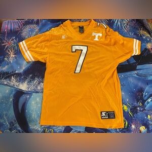 Authentic Team Starter University of Tennessee Jersey #7 Adult Size M Mesh